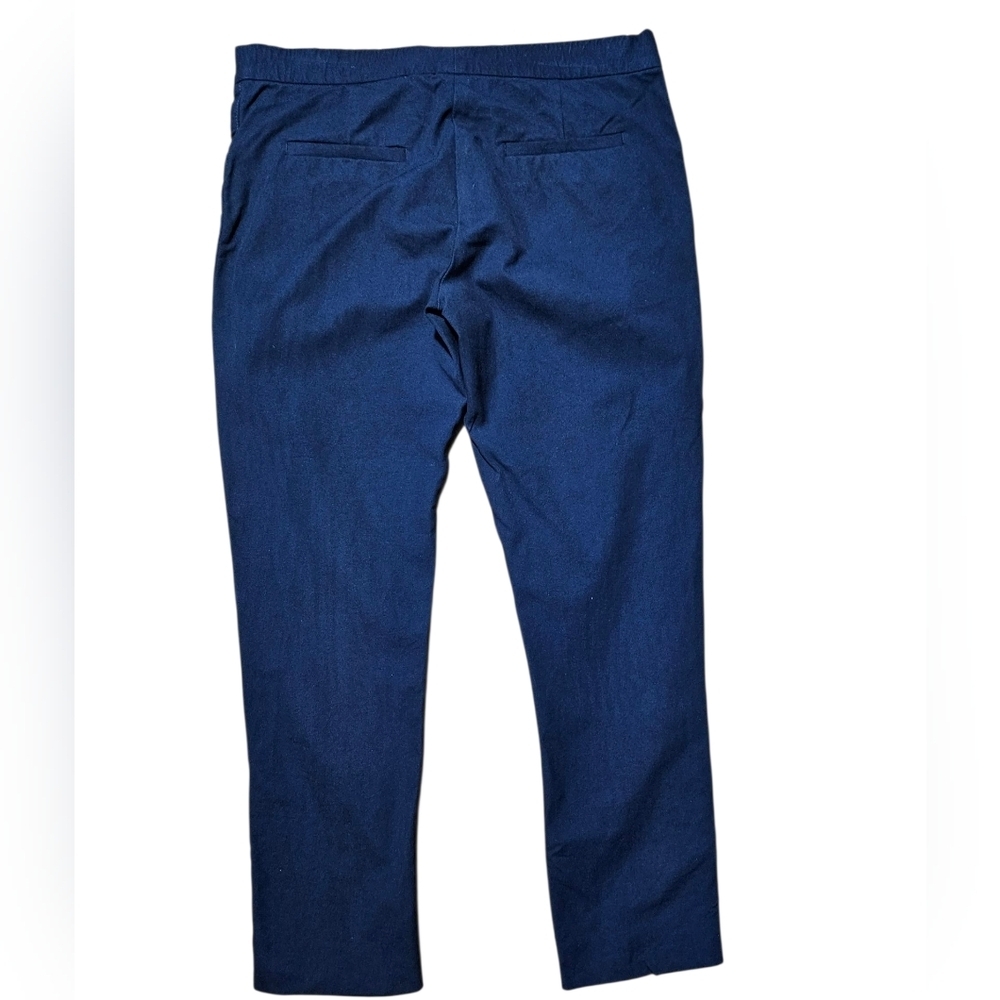 JOSEPH Navy Blue Capri Trousers Pants Side Leg Buttons 40 (US 12) - Picture 8 of 9